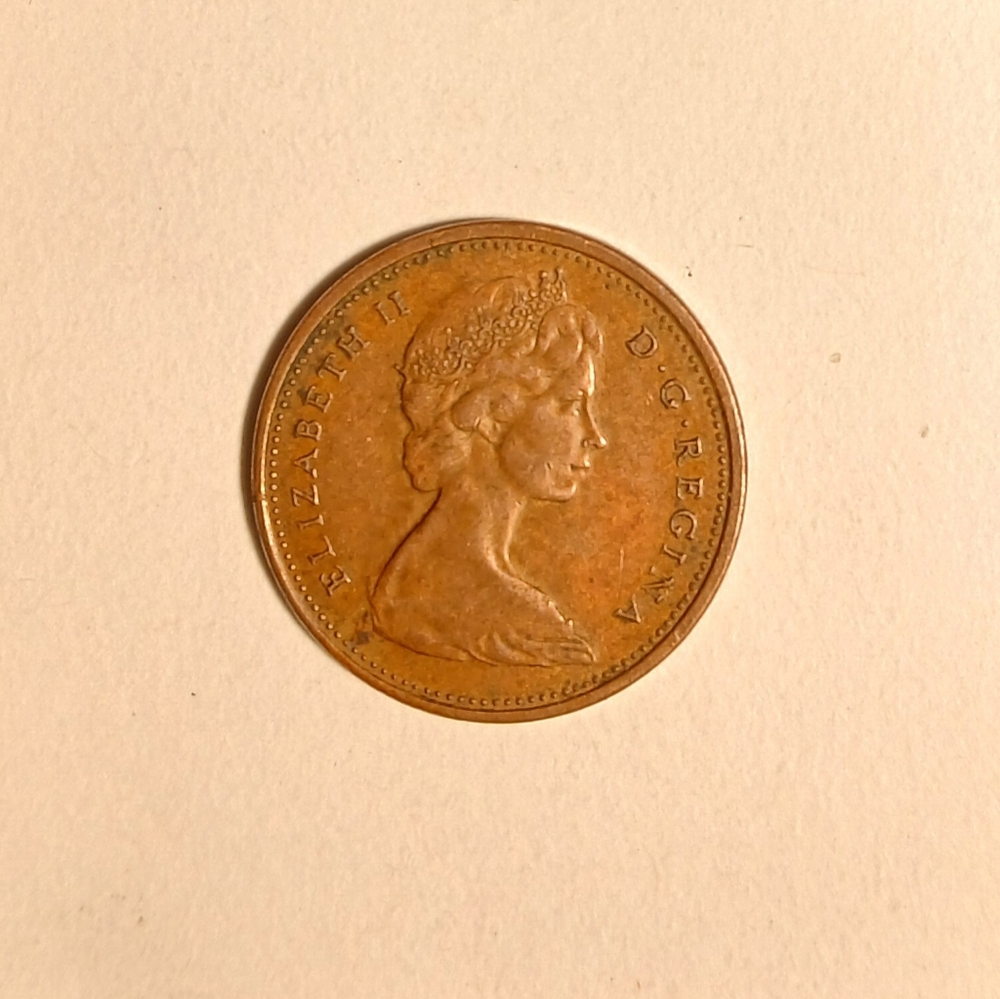 Queen Elizabeth The II 1867-1967 Centennial Canadian ONE Cent